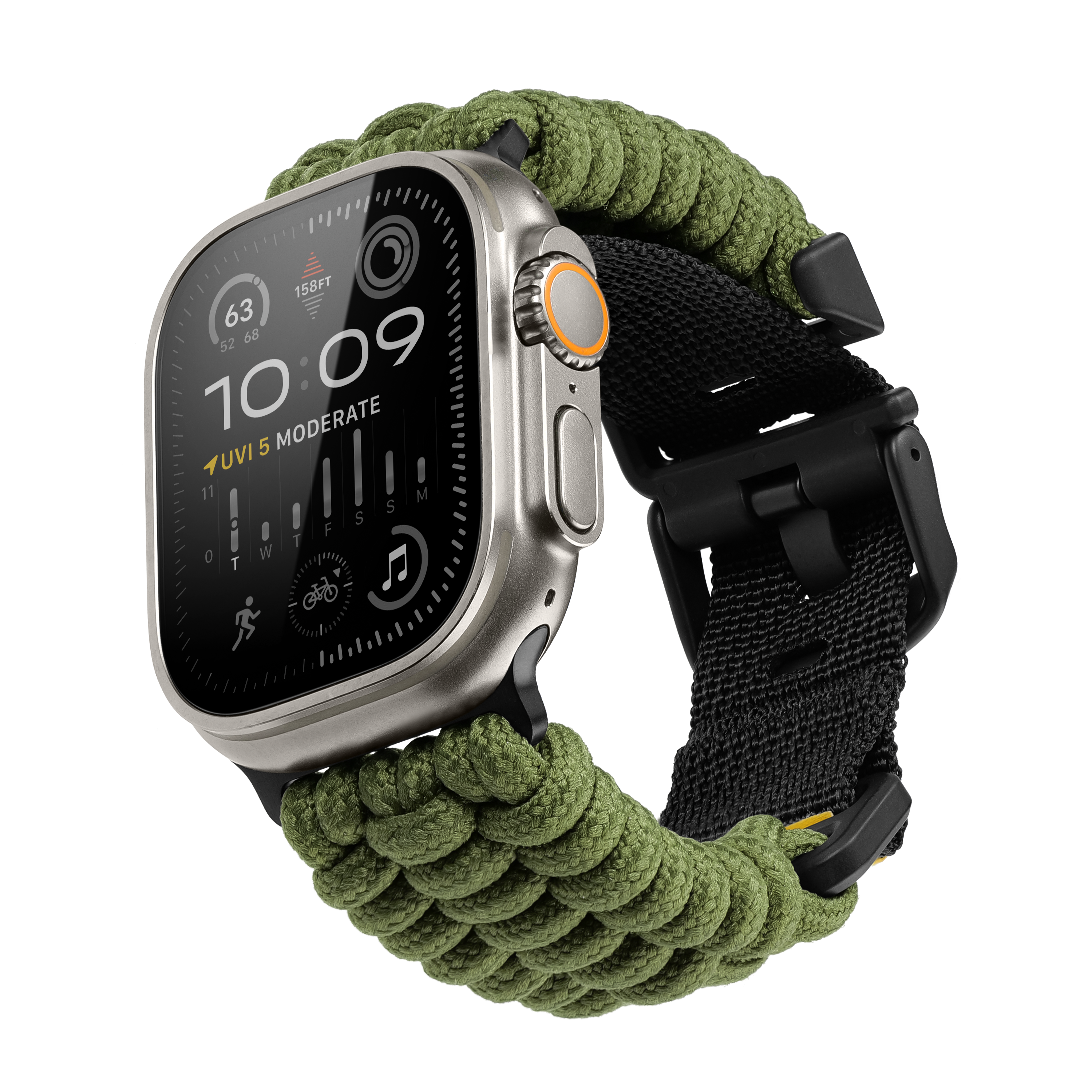 ULTIMAL Paracord-Uhrenarmband für Apple Watch