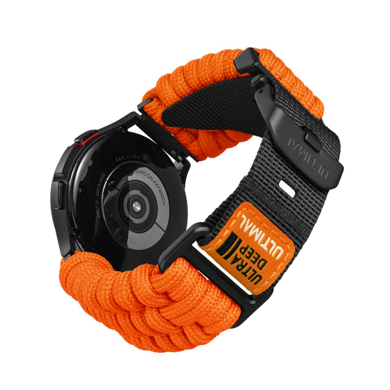 ULTIMAL Paracord Strap Compatible with Samsung Galaxy Series 6 5 4 3 20mm Orange