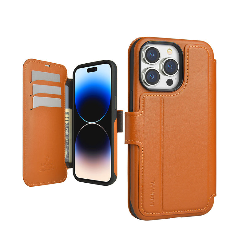 Ultimativ Kompatibel Mit IPhone Mikrofaser Leder Flip Cover mit Kartenhalter